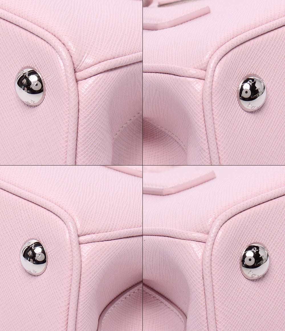 美品 PRADA 2WAY ハンドバッグ ショルダーバッグ 肩掛け 斜め掛け ミニバッグ サフィアーノ ガレリア 1BA906 レディース プラダ