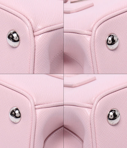 美品 PRADA 2WAY ハンドバッグ ショルダーバッグ 肩掛け 斜め掛け ミニバッグ サフィアーノ ガレリア 1BA906 レディース プラダ