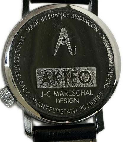 AKTEO 腕時計 クオーツ ホワイト系 レディース メンズ アクテオ