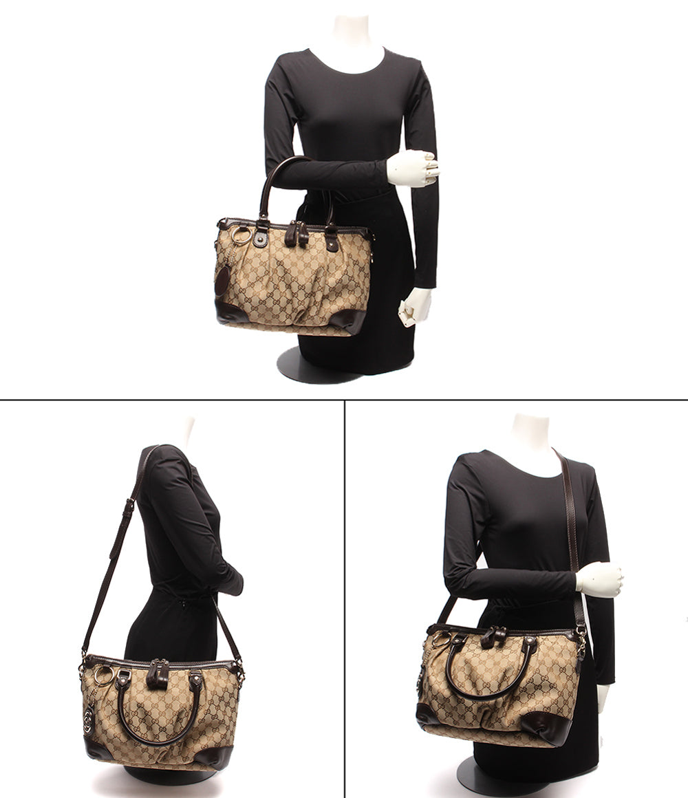 GUCCI 2WAYハンドバッグ ショルダーバッグ スーキー GGキャンバス 247902 203998 レディース グッチ
