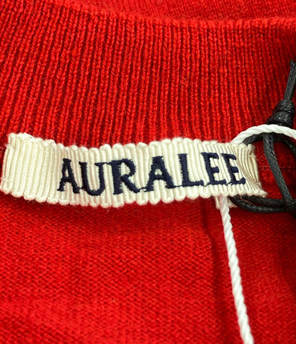 美品 AURALEE ニットベスト HIGH TWIST WOOL KNIT VEST A25AV06CK レディース SIZE 0 (XS) オーラリー