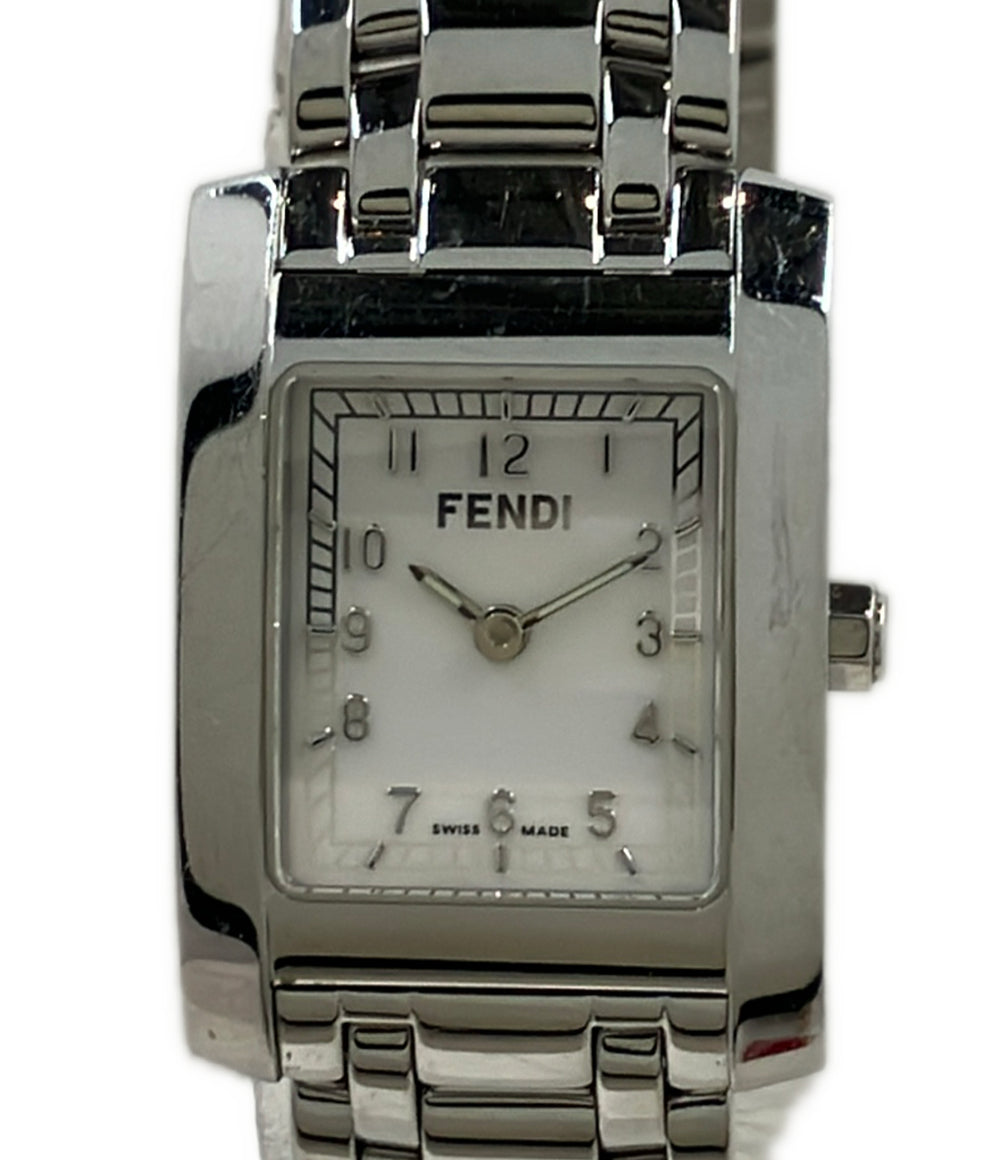 FENDI 腕時計 クオーツ ホワイト 7000L レディース フェンディ