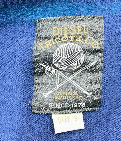 ディーゼル ウール混Vネックニットカーディガン 薄手 メンズ SIZE S DIESEL