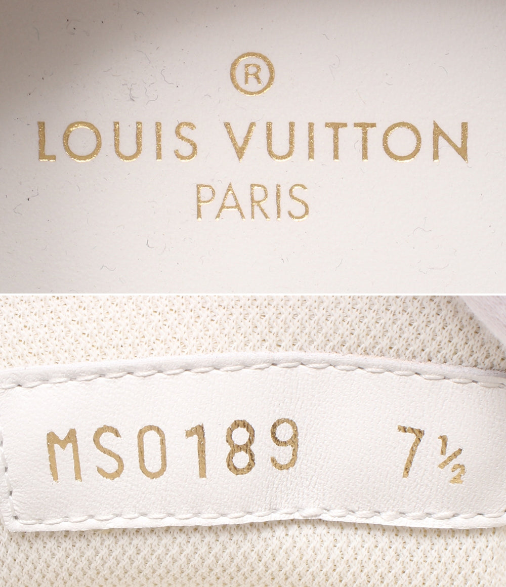 ルイ・ヴィトン ローカットスニーカー ルクセンブルグ モノグラムデニム MS0189 メンズ SIZE 7 1/2 (M) LOUIS VUITTON