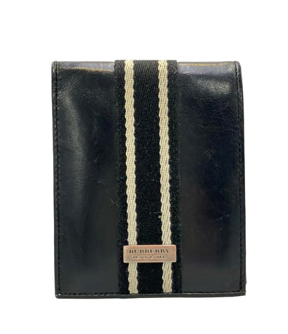 訳あり BURBERRY BLACK LABEL 二つ折り財布 メンズ バーバリーブラックレーベル