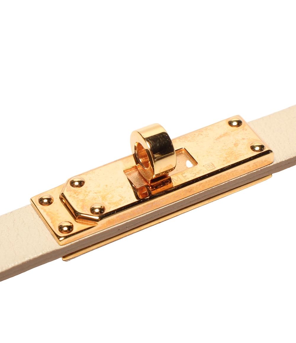 エルメス レザー ブレスレット T刻印 ゴールド金具 マイクロケリーブレスレット レディース HERMES