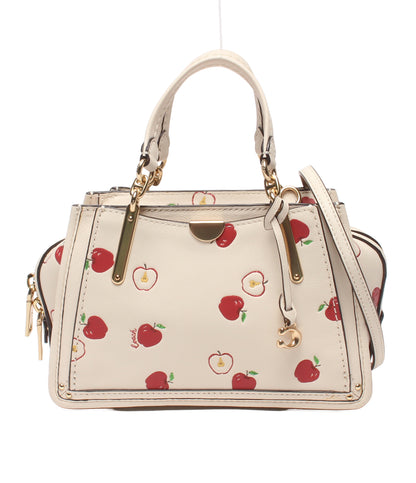 COACH 2WAYハンドバッグ ショルダーバッグ 斜め掛け アップル柄 レディース コーチ