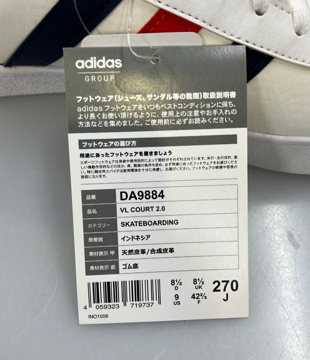 美品 adidas ローカットスニーカー VL COURT 2.0 DA9884 メンズ SIZE 27.0 (L) アディダス
