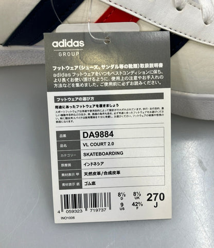 美品 adidas ローカットスニーカー VL COURT 2.0 DA9884 メンズ SIZE 27.0 (L) アディダス