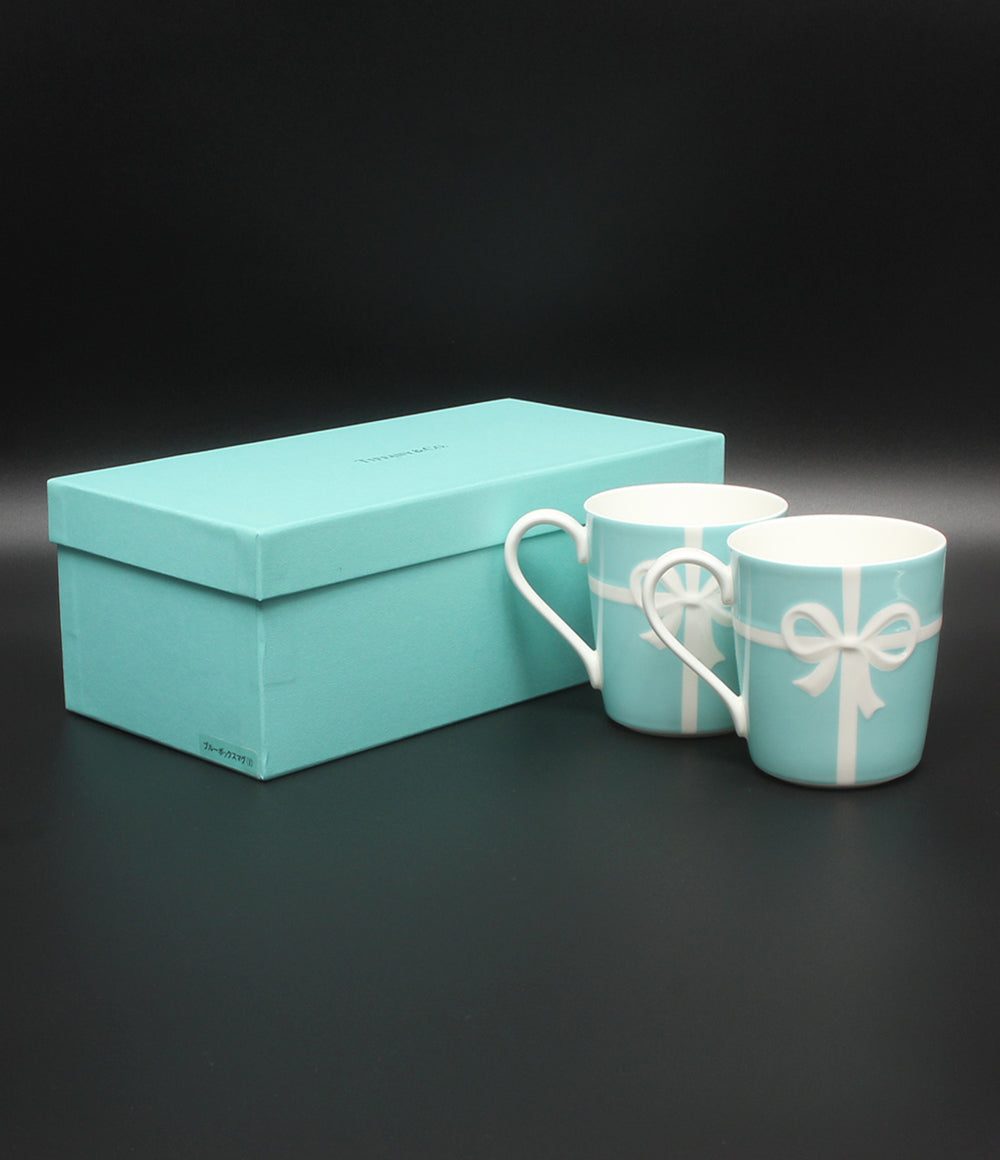 美品 Tiffany & Co. マグカップ 2点セット ペア ブルーボックス ティファニー