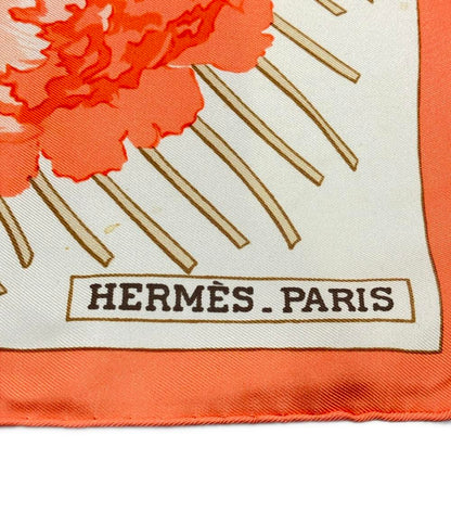 エルメス スカーフ カレ90 シルク100% 芍薬 Les Pivoines レディース HERMES