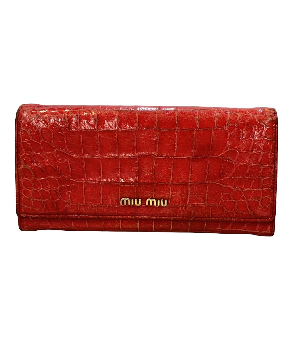 ミュウ ミュウ 長財布 レディース Miu Miu