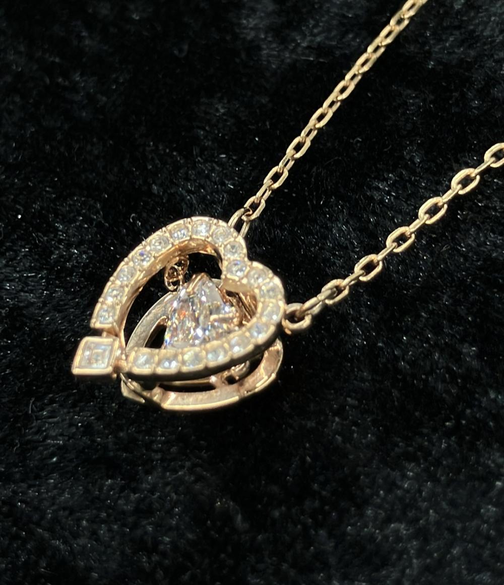 美品 スワロフスキー ネックレス ハートモチーフSparkling Dance Heart 5284188 レディース SWAROVSKI