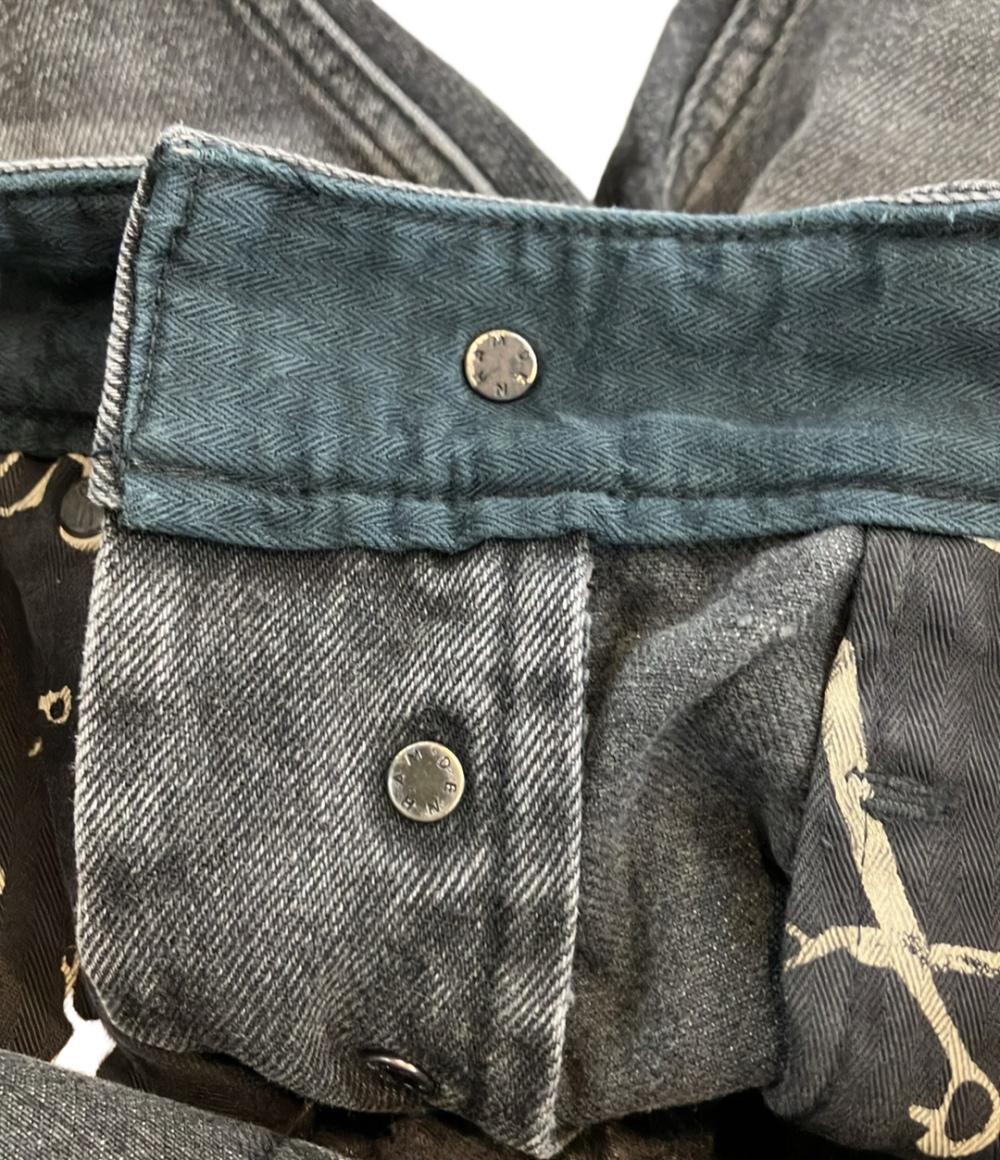 美品 デンハム デニムパンツ ジーンズ ダメージ加工 FORGE MIJ GRY 01231111003 メンズ SIZE 29 (S) DENHAM