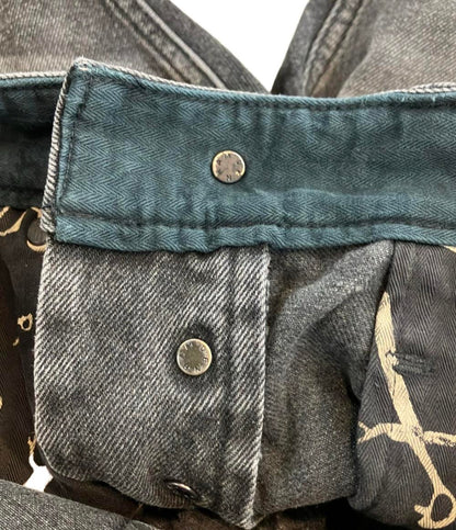 美品 デンハム デニムパンツ ジーンズ ダメージ加工 FORGE MIJ GRY 01231111003 メンズ SIZE 29 (S) DENHAM