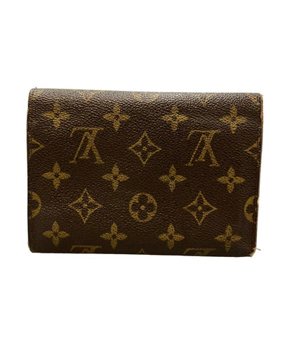 訳あり LOUIS VUITTON 三つ折り財布 ポルト トレゾール エテュイ パピエ モノグラム M61202 レディース メンズ ルイ・ヴィトン