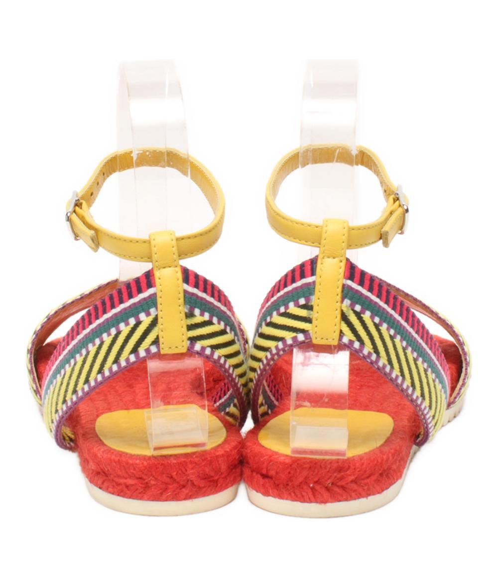 HERMES アンクルストラップサンダル サングルカヴァル エスパドリーユ 181092Z レディース SIZE 35 22.5(cm) エルメス