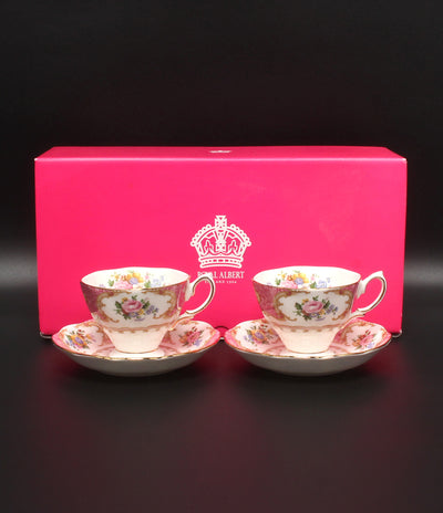 ROYAL ALBERT カップ＆ソーサー 2客セット ペア レディ カーライル ロイヤルアルバート