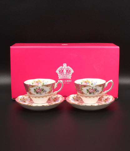ROYAL ALBERT カップ＆ソーサー 2客セット ペア レディ カーライル ロイヤルアルバート