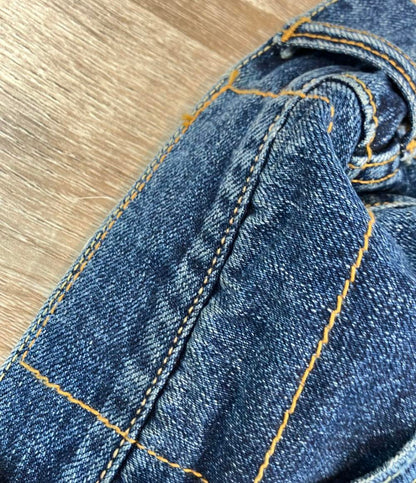 VISVIM デニムパンツ ヴィンテージ ダメージ加工 ペンキ スリムテーパード  ボタンフライ Social Sculpture 03 (スリム) 0112105005002 メンズ SIZE 2