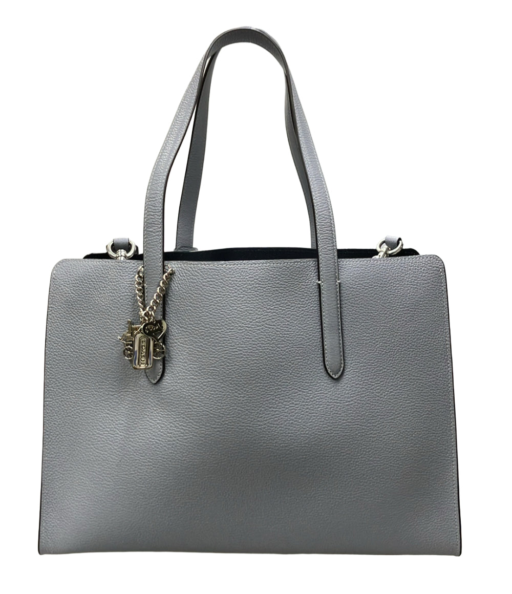 美品 COACH トートバッグ ショルダーバッグ 2WAY 斜め掛け レザー キャリーオール CH805 レディース コーチ
