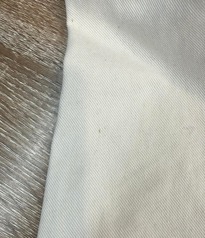 LEMAIRE デニムパンツ ホワイト コットン ワイド 1159-343-8696 メンズ SIZE M ルメール