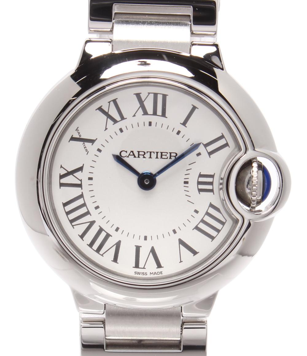Cartier 腕時計 バロン ブルー ドゥ クオーツ 3009 レディース カルティエ