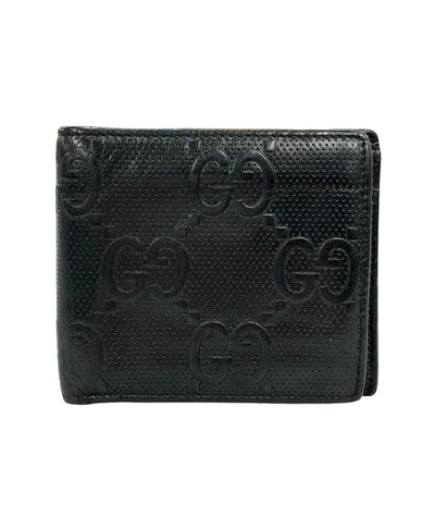 GUCCI 二つ折り財布 レザー GGエンボス 625555 203887 メンズ グッチ