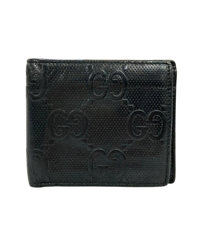 GUCCI 二つ折り財布 レザー GGエンボス 625555 203887 メンズ グッチ