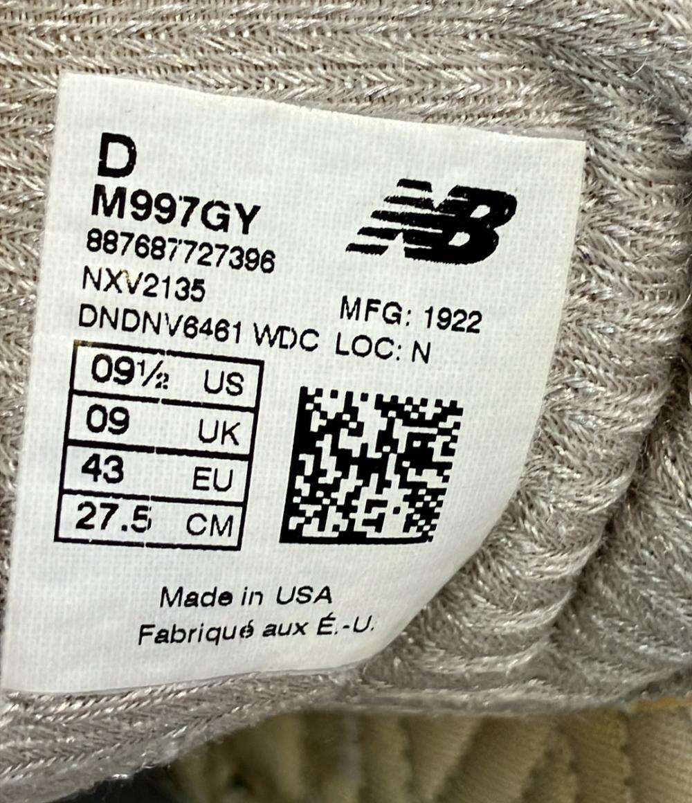 NEW BALANCE ローカットスニーカー M997GY メンズ SIZE 27.5 (L) ニューバランス