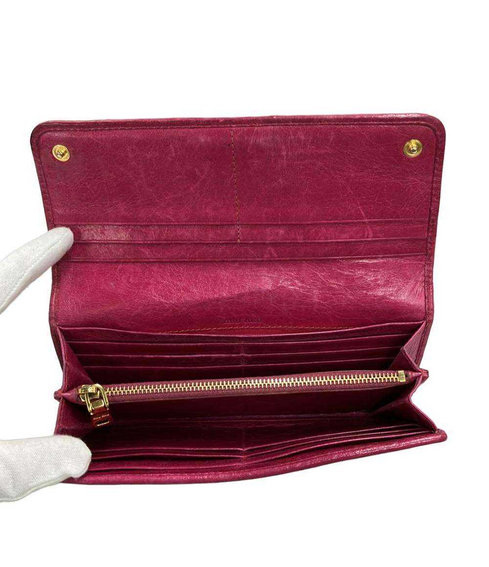 Miu Miu 長財布 マテラッセ レディース ミュウ ミュウ