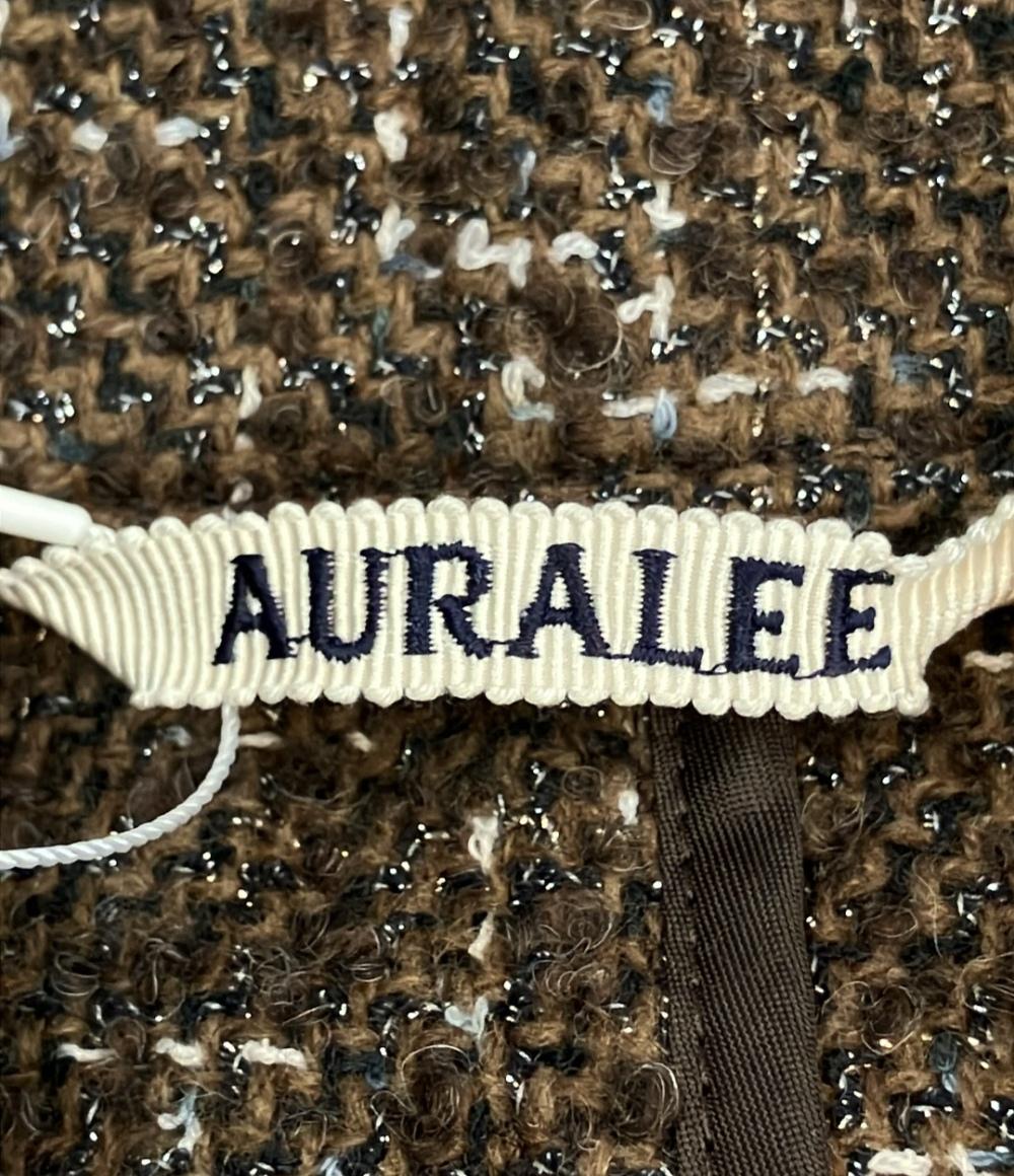 美品 AURALEE ツイード長袖シャツ HOMESPUN TWEED SHIRT A24AB03HT メンズ SIZE 1 (S) オーラリー