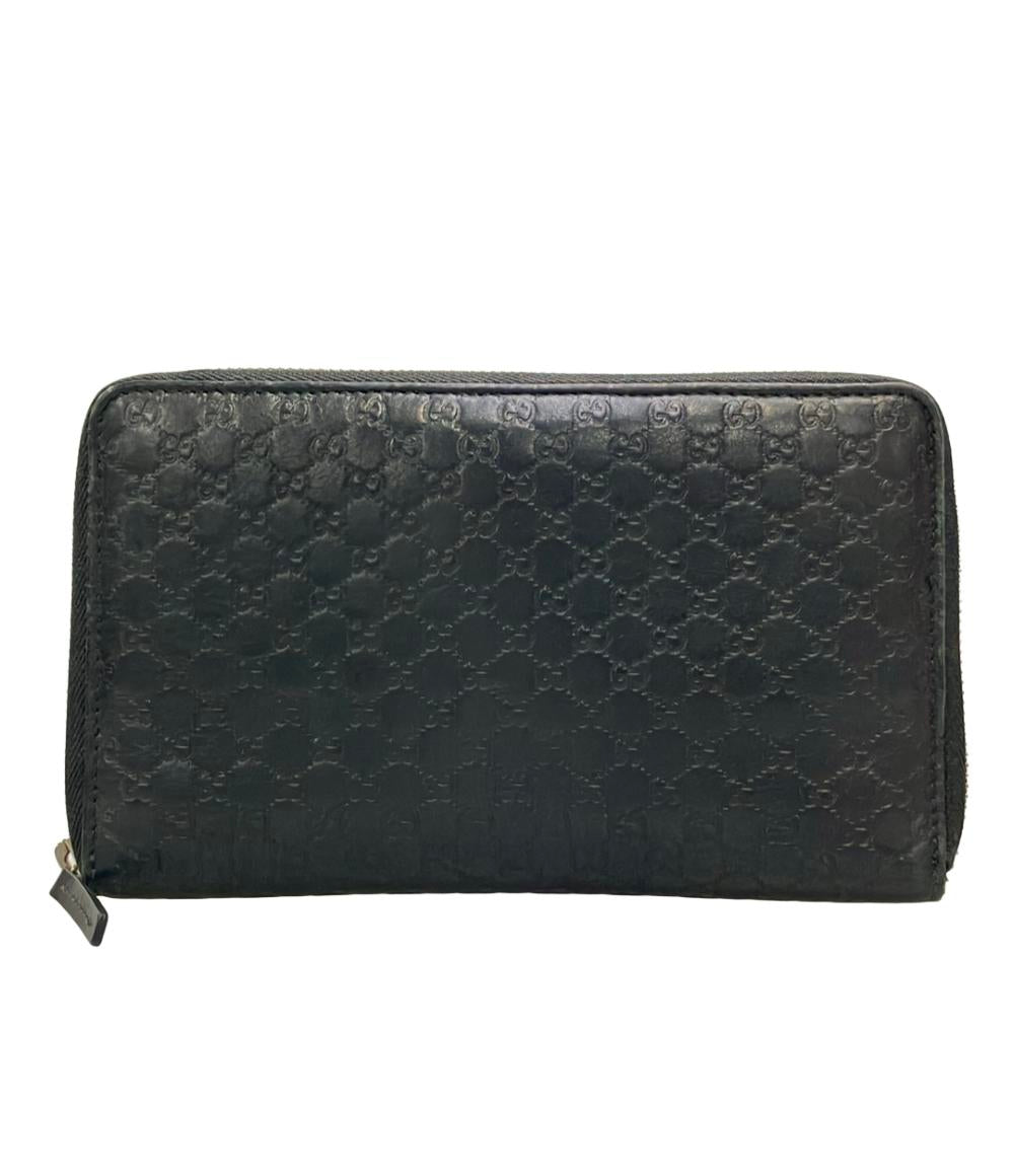 GUCCI ラウンドファスナー長財布 マイクログッチシマ 322819 2091 メンズ グッチ