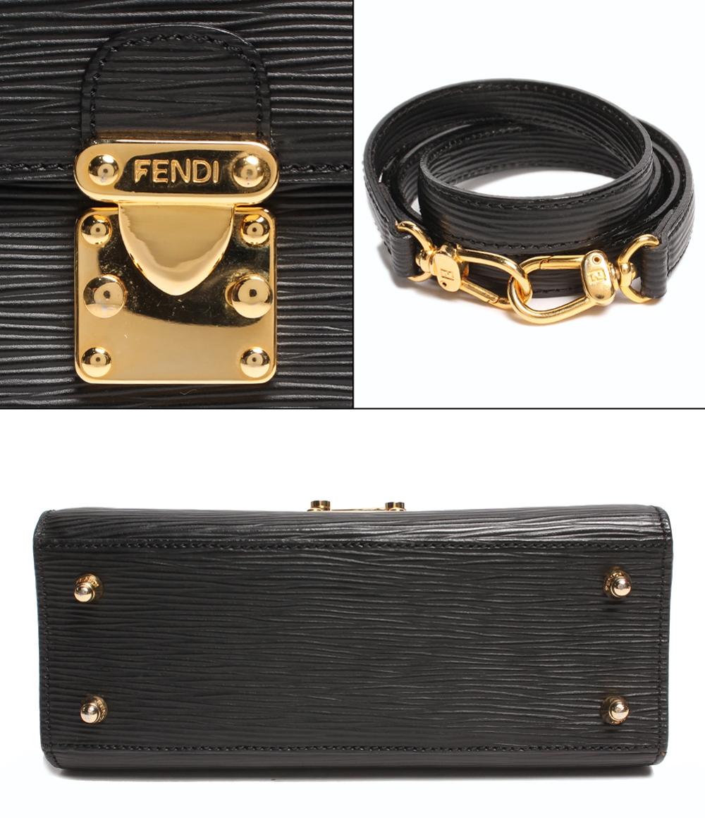 フェンディ 2wayレザーハンドバッグ ゴールド金具 エピレザー レディース FENDI