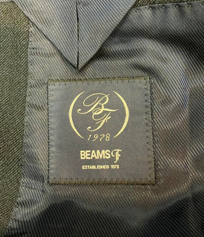 BEAMS F セットアップ スリーピーススーツ ネイビーソリッド 3ボタンスーツ 21-17-1091-264 メンズ SIZE 48 ビームス エフ