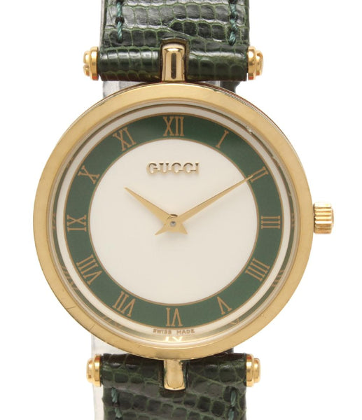 グッチ　シェリーライン　腕時計　メンズ　クオーツ　３０ｍｍ　ビンテージ　白 グッチ 腕時計 シェリーライン クオーツ メンズ GUCCI – Rehello