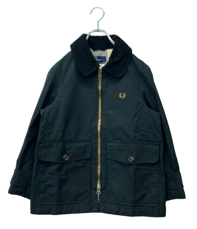 FRED PERRY ブルゾン オイルドジャケット  xThe British Millerain 襟コーデュロイ ダブルジップ ロゴ刺繍 F2338 メンズ SIZE S フレッドペリー