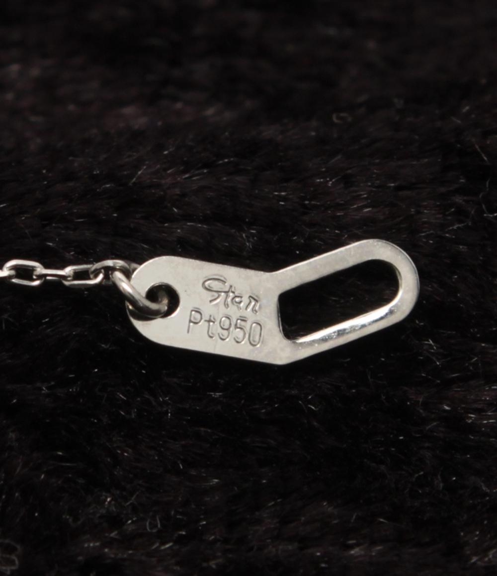 美品 スタージュエリー ネックレス Pt950 ダイヤ 0.04ct レディース STAR JEWELRY