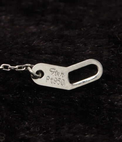 美品 スタージュエリー ネックレス Pt950 ダイヤ 0.04ct レディース STAR JEWELRY