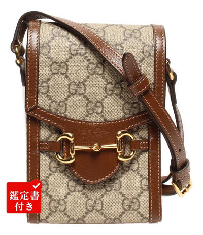 美品 GUCCI ショルダーバッグ 斜め掛け ホースビット 625615 0416 レディース メンズ グッチ