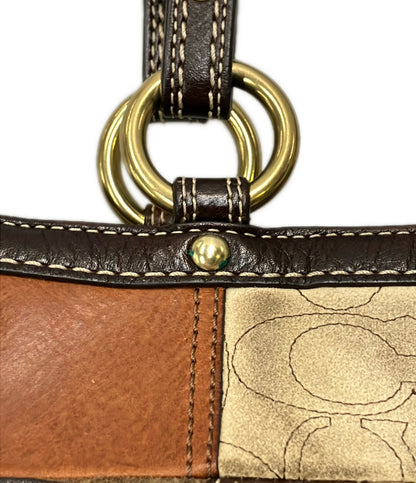 COACH ショルダーバッグ 肩掛け パッチワーク シグネチャー F12843 レディース コーチ
