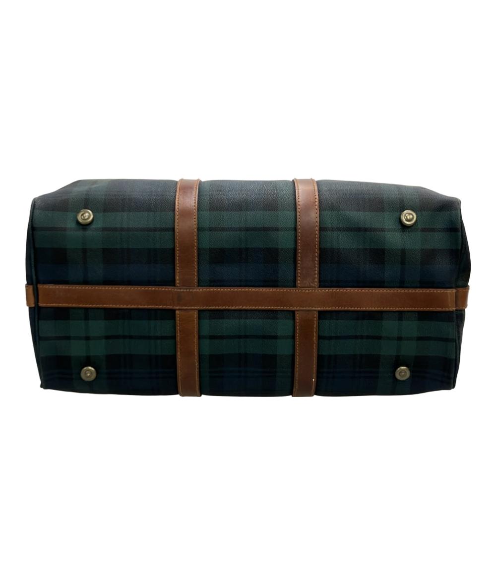 POLO RALPH LAUREN ボストンバッグ ショルダーバッグ 2WAY 斜め掛け チェック柄 レディース ポロラルフローレン