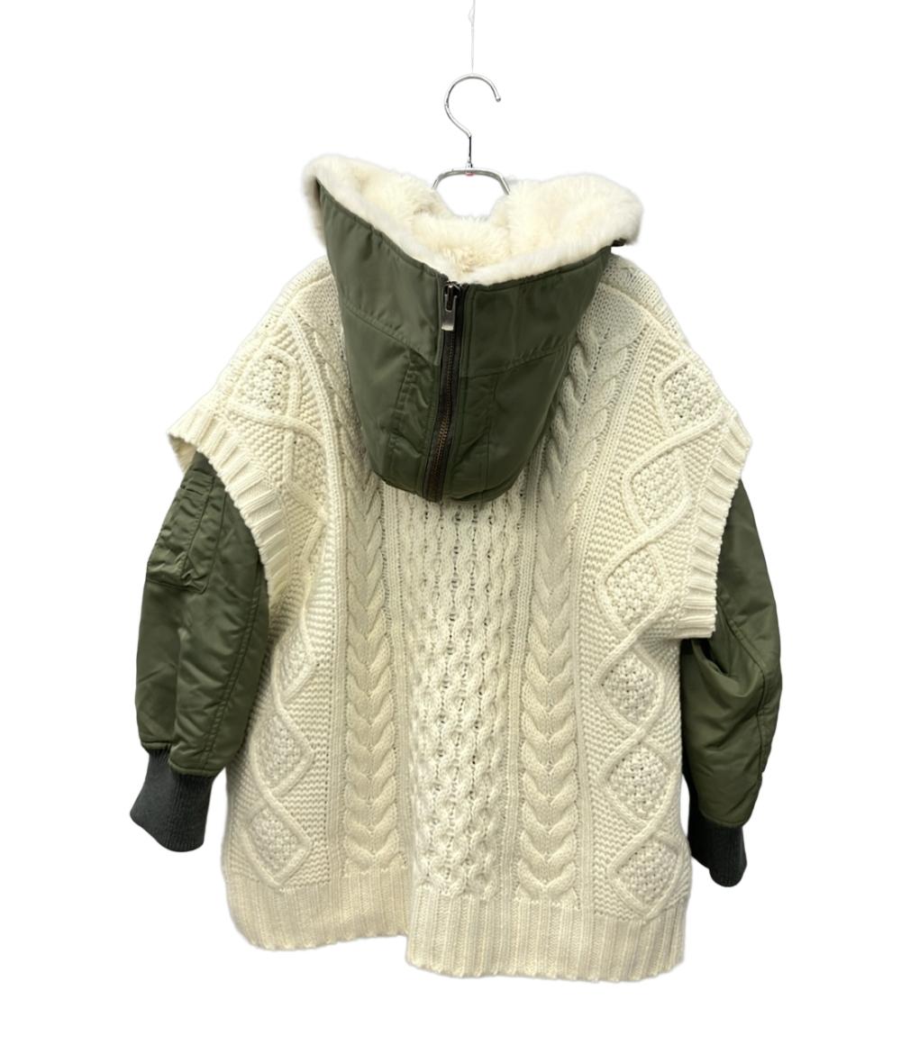 GRACE Class ニットコンビミリタリージャケット 2way レディース SIZE 36 グレースクラス