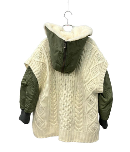 GRACE Class ニットコンビミリタリージャケット 2way レディース SIZE 36 グレースクラス