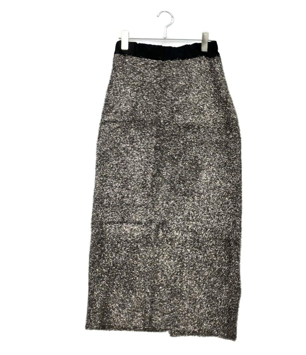 GRACE CONTINENTAL スカート 25SS ラメ タグ付き フェザーヤーンシャイニーSK 0225423025-00 レディース SIZE 36 (S) グレースコンチネンタル