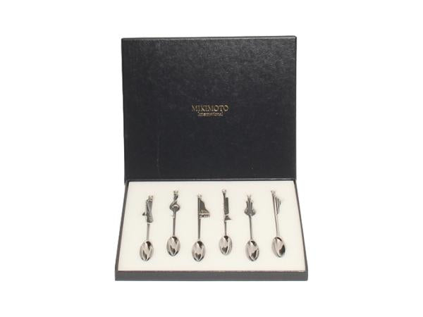 美品 ミキモトインターナショナル スプーン 楽器モチーフ 6点セット MIKIMOTO international