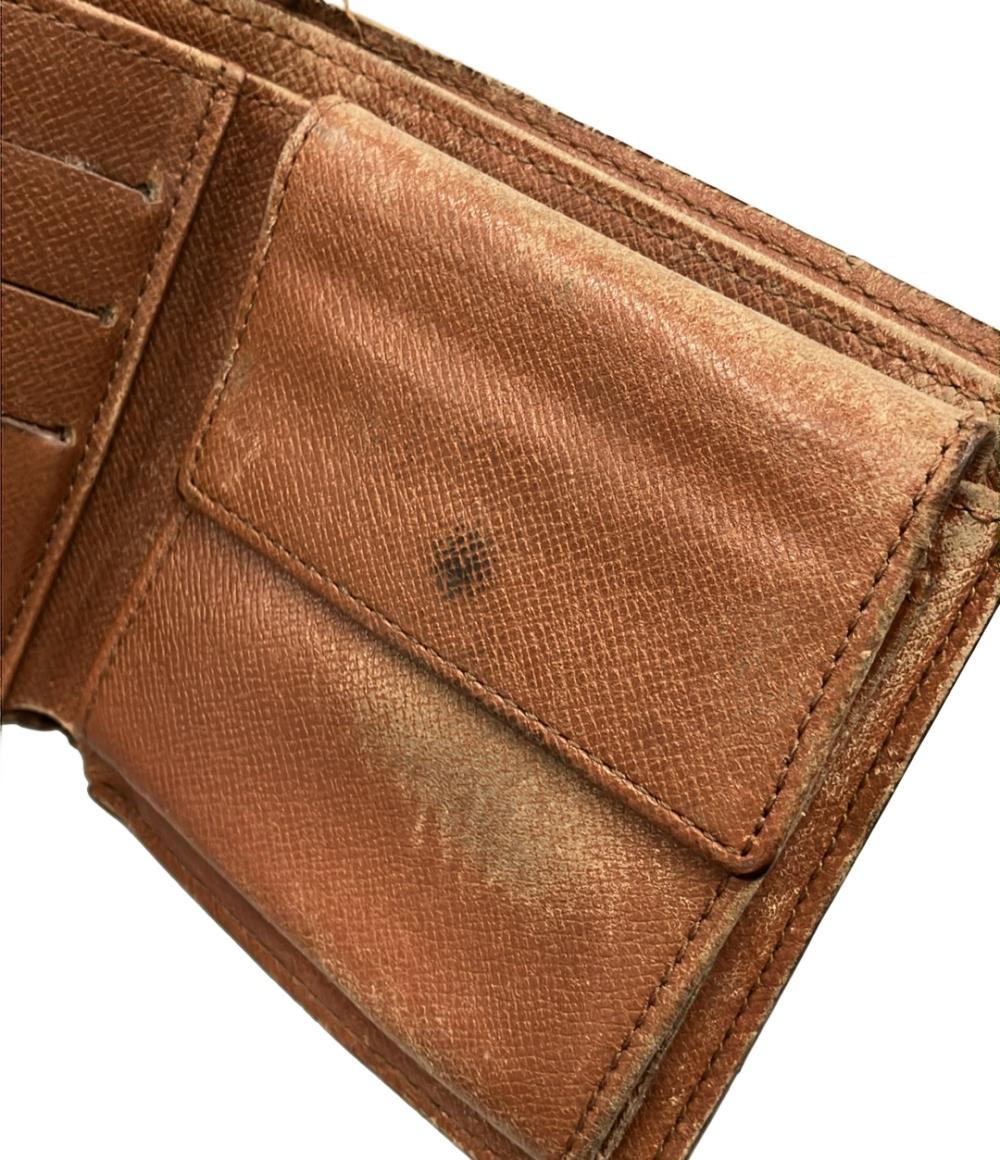 訳あり LOUIS VUITTON 二つ折り財布 ポルト ビエ カルト クレディ モネ モノグラム M61665 レディース ルイ・ヴィトン
