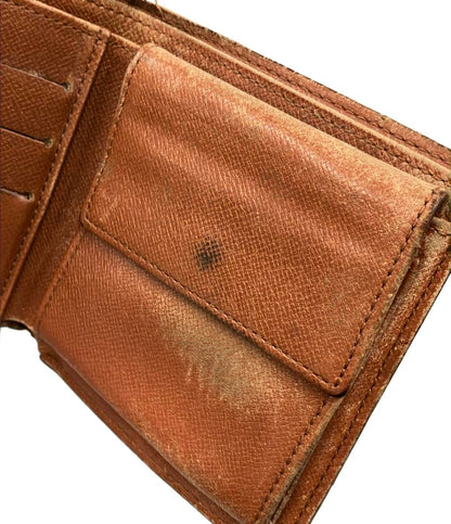 訳あり LOUIS VUITTON 二つ折り財布 ポルト ビエ カルト クレディ モネ モノグラム M61665 レディース ルイ・ヴィトン