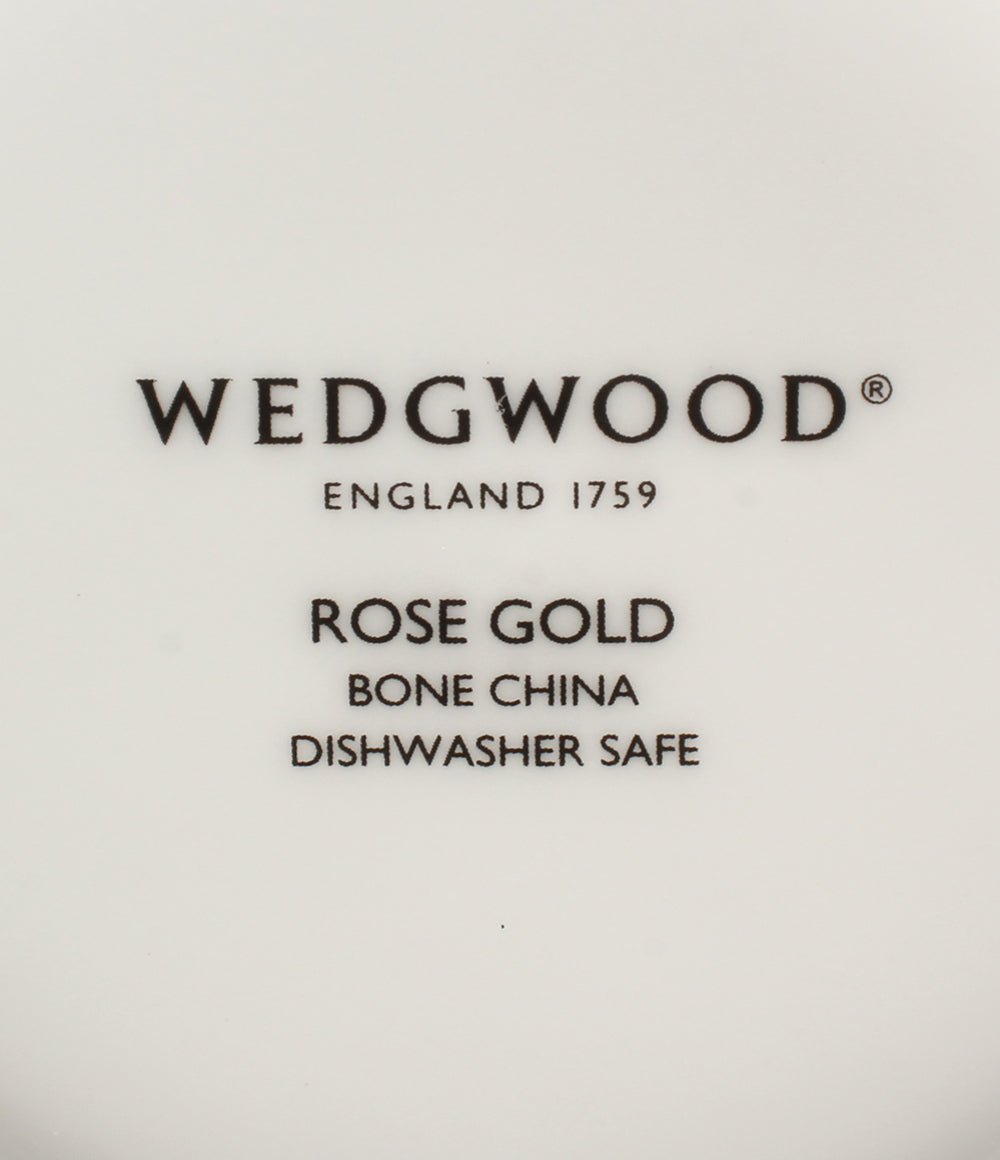 美品 WEDGWOOD ティーポット カップ＆ソーサー 2点セット ローズ ゴールド ウエッジウッド