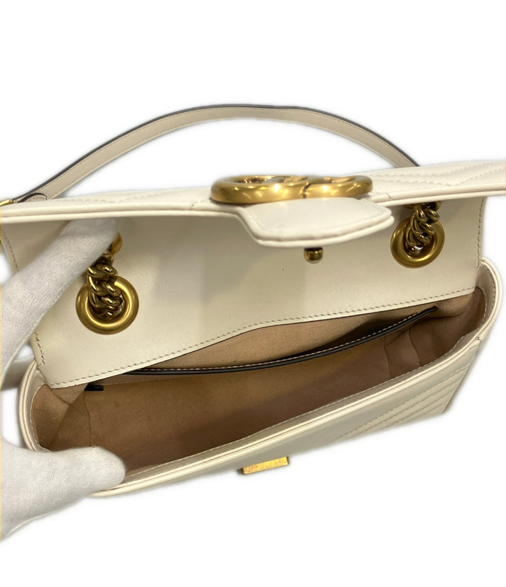 GUCCI チェーンショルダーバッグ 斜め掛け 肩掛け GGマーモント 446744